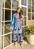 Myra Blue Pashmina Pakistani Kurta Set